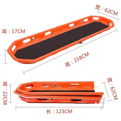 HDPE Plastic Emergency Rescue Basket Stretcher Untuk Transportasi awet