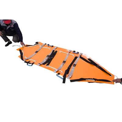 Stretcher penyelamat lipat multifunctional oranye Stretcher ambulans lipat