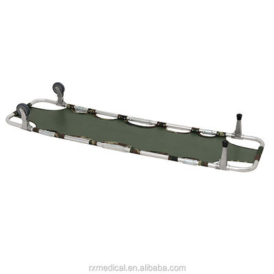Stretcher militer lipat portabel kamuflase Stretcher medis lipat