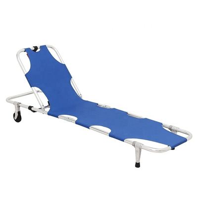 OEM Aluminium Alloy Lipat Stretcher Untuk Rescue Darurat Manual Medis