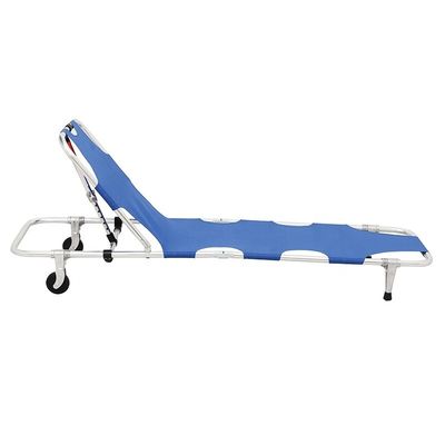 OEM Aluminium Alloy Lipat Stretcher Untuk Rescue Darurat Manual Medis