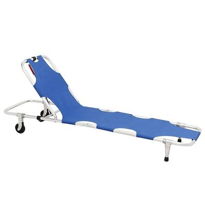OEM Aluminium Alloy Lipat Stretcher Untuk Rescue Darurat Manual Medis