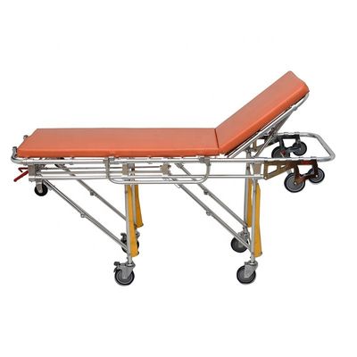 Rumah Sakit Stretcher Ambulans Oranye Gurney Kelas I Ambulans Stretcher Trolley