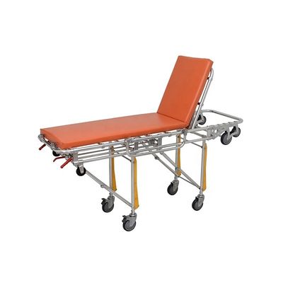 Rumah Sakit Stretcher Ambulans Oranye Gurney Kelas I Ambulans Stretcher Trolley