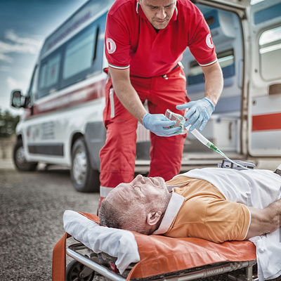 Mobil Ambulans Stretcher Lipat Ems Gurney OEM Ambulans Trolley