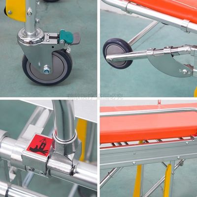 ISO Hydraulic Ambulance Stretcher untuk Pengangkutan Pasien