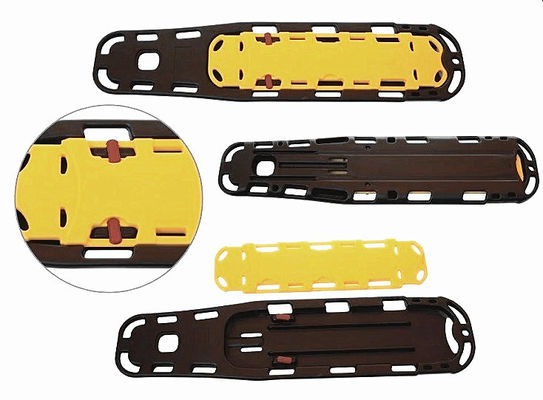 Yellow Orange PE Spine Board Untuk Kolam Renang Dan Penyelamatan Pantai