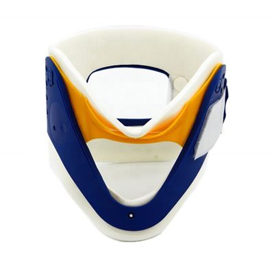 CE Medical Adjustable Cervical Collar Biru Kuning Adjustable Neck Brace