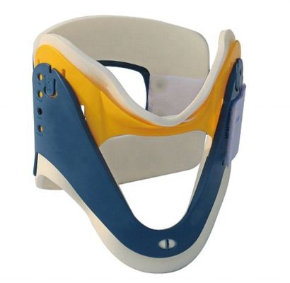 Medical Neck Collar Cervical Traction Device Biru Kuning Sertifikat CE
