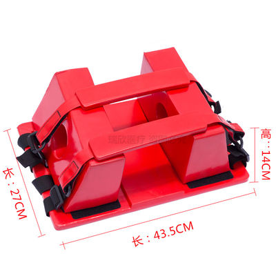 Emergency Rescue Red NBR Head Immobilizer untuk Stretcher Perangkat tahan lama