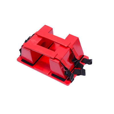 Emergency Rescue Red NBR Head Immobilizer untuk Stretcher Perangkat tahan lama