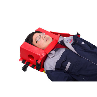 Emergency Rescue Red NBR Head Immobilizer untuk Stretcher Perangkat tahan lama