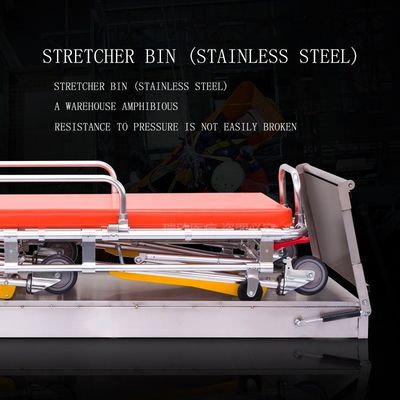 Logo Disesuaikan Diterima Basis Stretcher Baja Ringan Nyaman untuk Ambulans