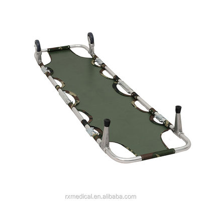Orange Aluminium Alloy Lipat Stretcher Lipat Ambulans Gurney 1 Tahun Jangka Panjang
