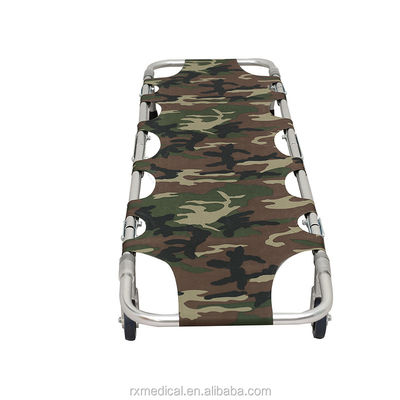 Kelas I Klasifikasi Instrumen Aluminium Alloy Camouflage Emergency Transfer Stretcher