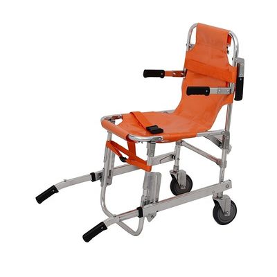 Kekuatan Oranye Staircase Staircase Chair Stretcher untuk Transportasi yang aman dan nyaman