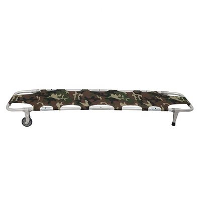 Camuflase Aluminium Lipat Salvation Stretcher untuk darurat militer dan medis