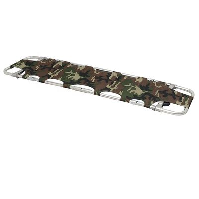 Camuflase Aluminium Lipat Salvation Stretcher untuk darurat militer dan medis