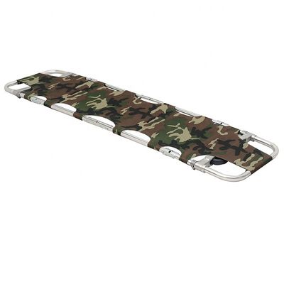Camuflase Aluminium Lipat Salvation Stretcher untuk darurat militer dan medis