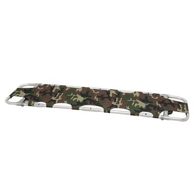 Camuflase Aluminium Lipat Salvation Stretcher untuk darurat militer dan medis