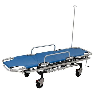 Aluminium Medical Patient Stretcher Trolley Logo Disesuaikan