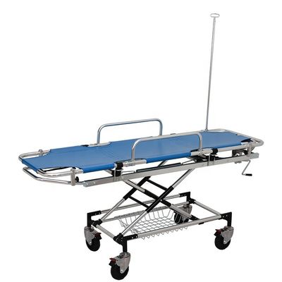Aluminium Medical Patient Stretcher Trolley Logo Disesuaikan