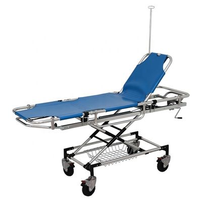 Aluminium Medical Patient Stretcher Trolley Logo Disesuaikan