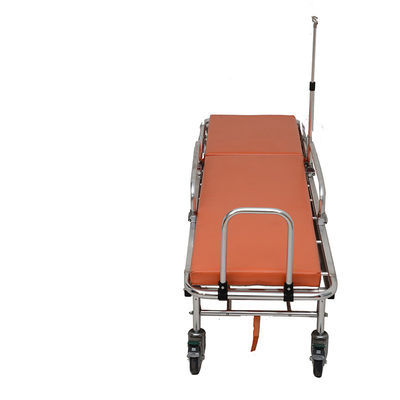 Disesuaikan Ambulans Lipat Stretcher Aluminium Alloy Ambulans Gurney