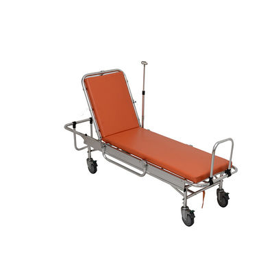 Disesuaikan Ambulans Lipat Stretcher Aluminium Alloy Ambulans Gurney