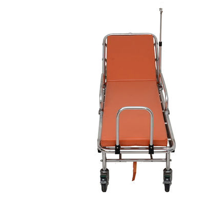 Disesuaikan Ambulans Lipat Stretcher Aluminium Alloy Ambulans Gurney