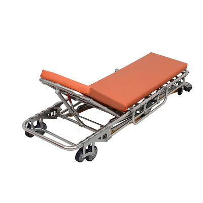 Custom Logo Aluminium Lipat Stretcher Oranye Stretcher Hidraulik