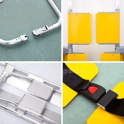 Aluminium Alloy Scoop Stretcher untuk mengirim patah luka di bawah perawatan medis