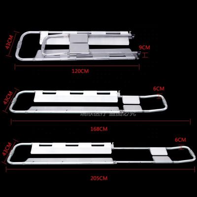 Aluminium Alloy Scoop Stretcher untuk mengirim patah luka di bawah perawatan medis