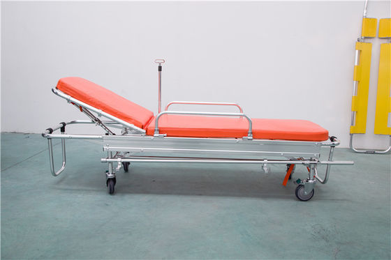 Stretcher Ambulans Medis Darurat Aluminium Alloy Sertifikasi CE untuk ICU Operasi