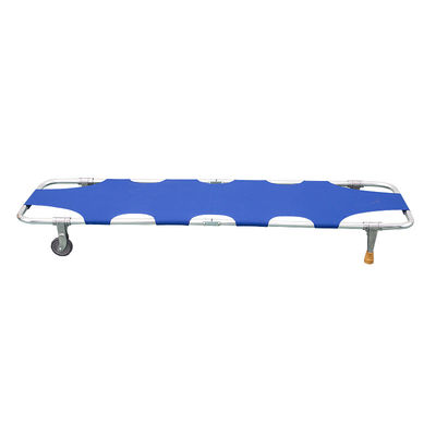 Kelas I Klasifikasi Instrumen Metal Medical Folding Stretcher dengan Roda