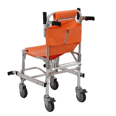 CE Peralatan Evakuasi Darurat Lantai Lipat Stretcher Oranye